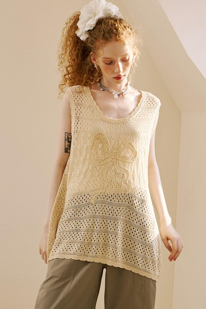 Chic Crochet Knit Top