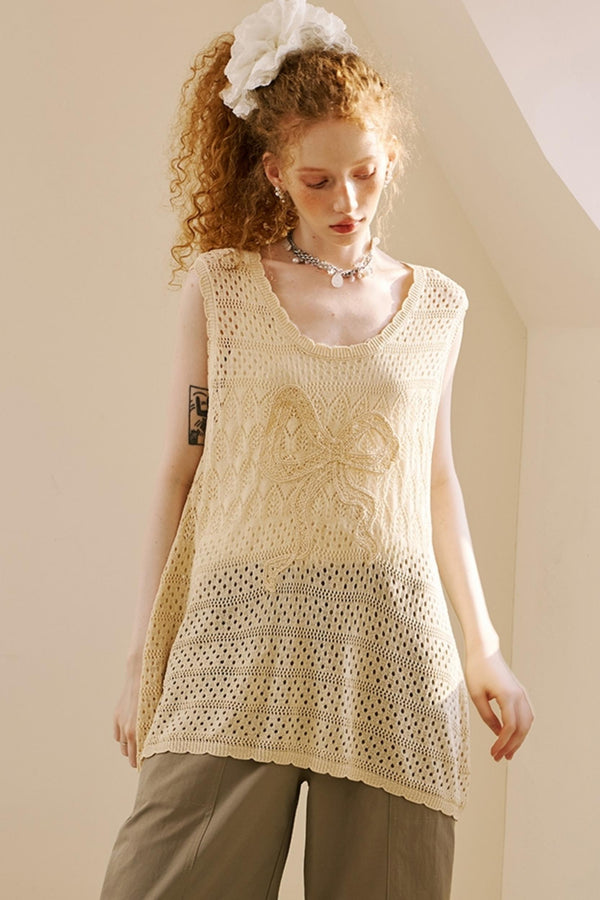 Chic Crochet Knit Top