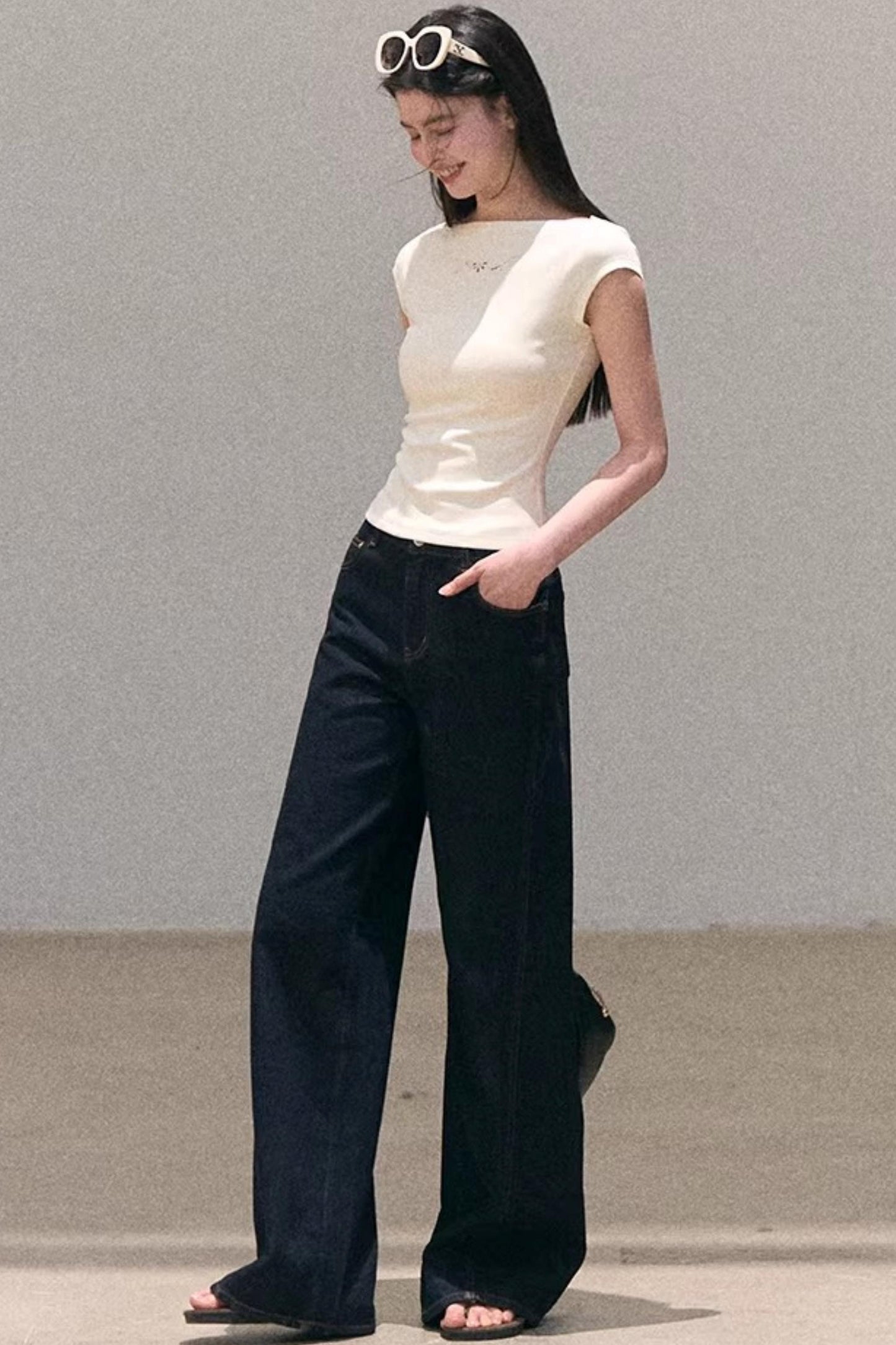 Sun-Kissed Floral Denim Pants Set-Up