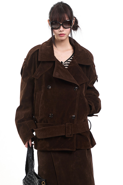 Retro Double-Breasted Cotton Jacket