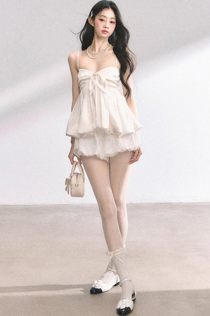 Floral Strap Two-Piece Summer Skirt Set-Up