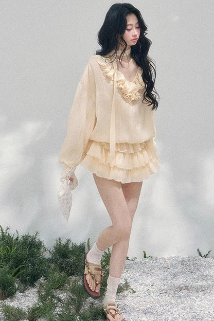 Evening Breeze French Dress Set