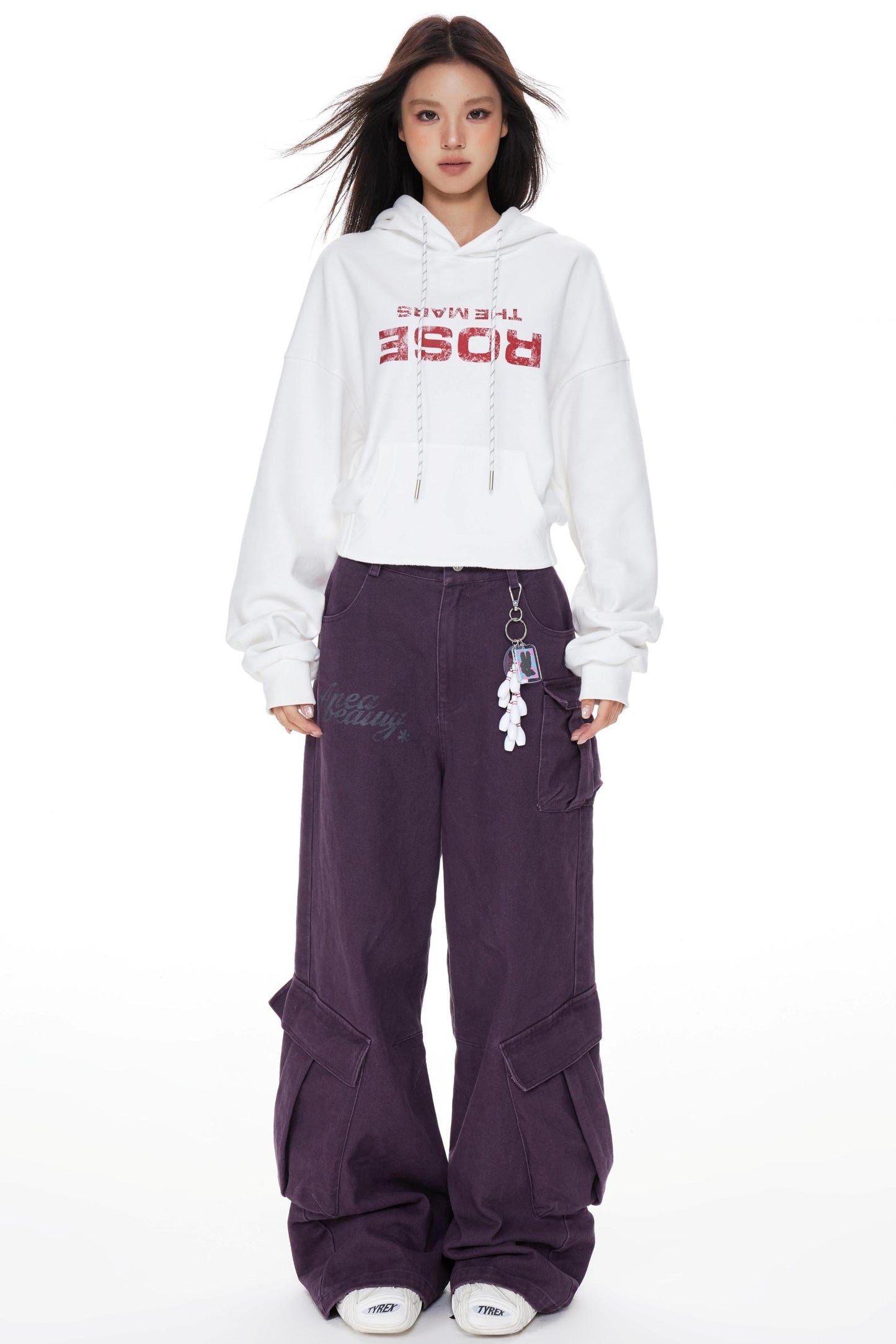 Vintage Red Hooded Sweatshirt