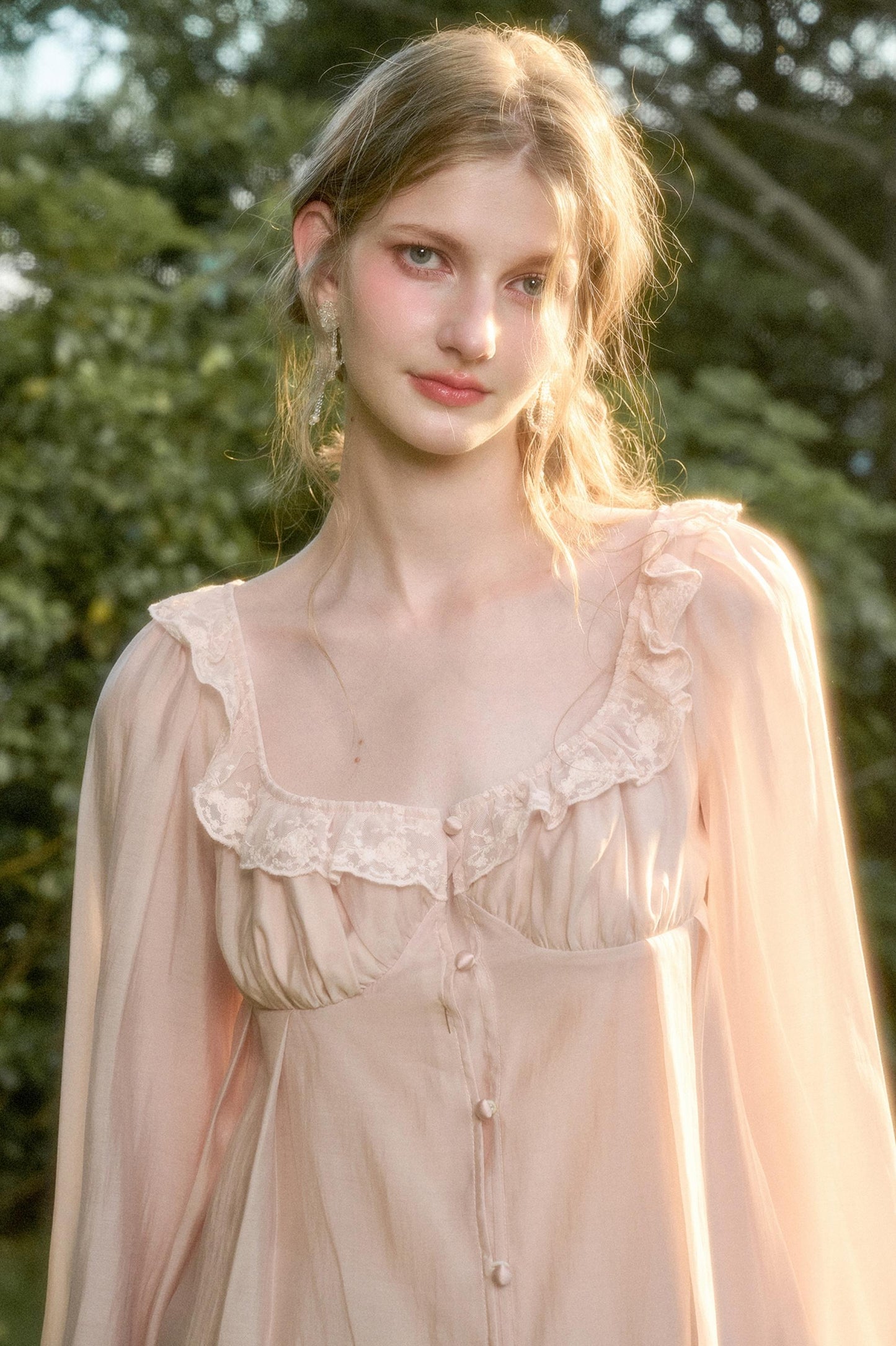 Elegant Vintage Tencel Air Fabric Two-Piece Set-Up