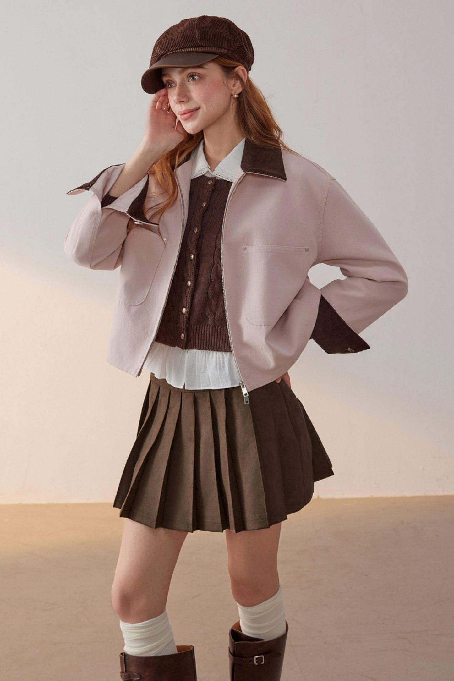 Metal Buckle Knitted Sweater