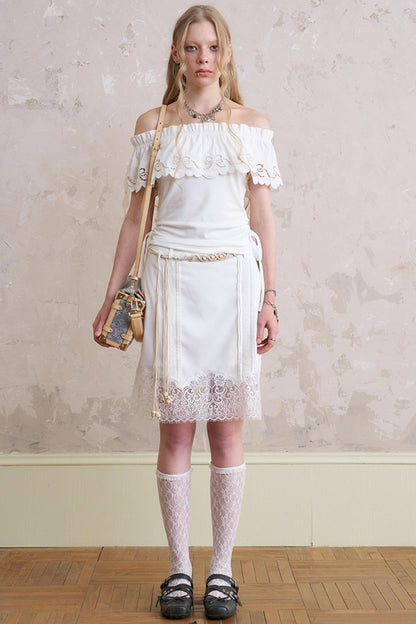 Summer Lace Short Skirt