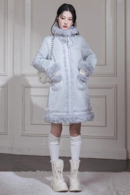 Misty Velvet Fur Coat