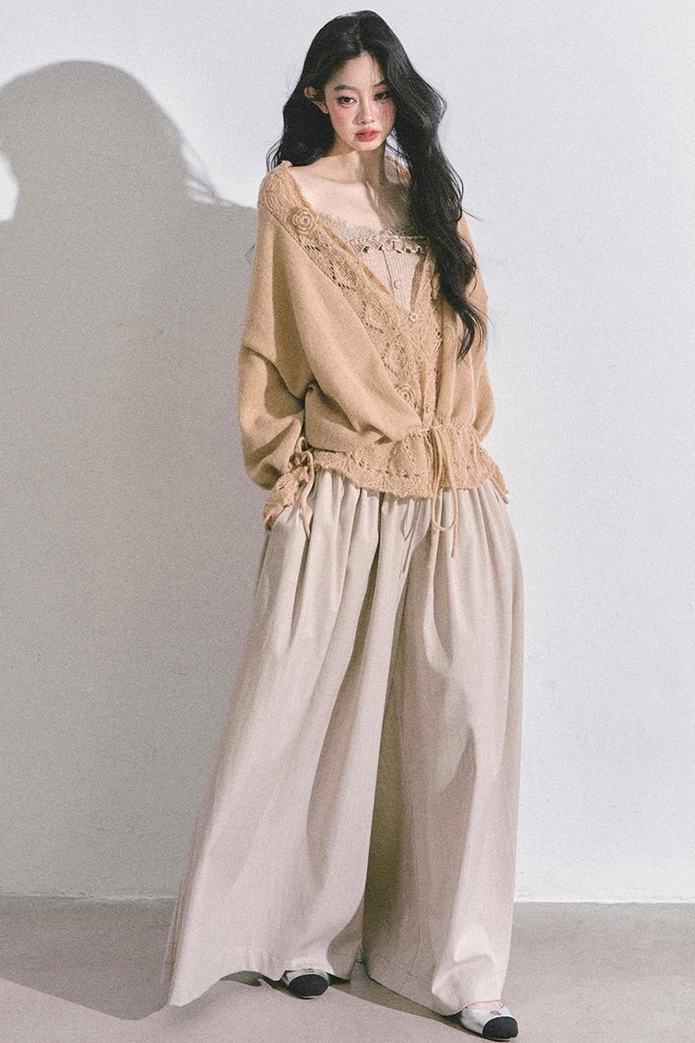 Korean Knit Cardigan & Top Set-Up