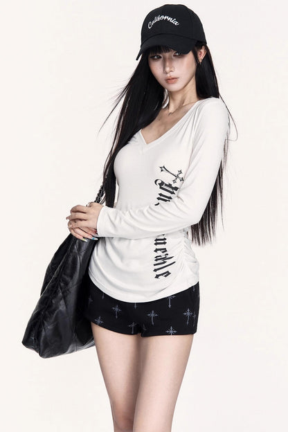 Hot Girl Hooded Sweatshirt Jacket Set-Up