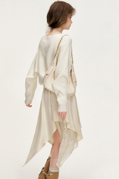 Romantic Lace Asymmetrical Dress