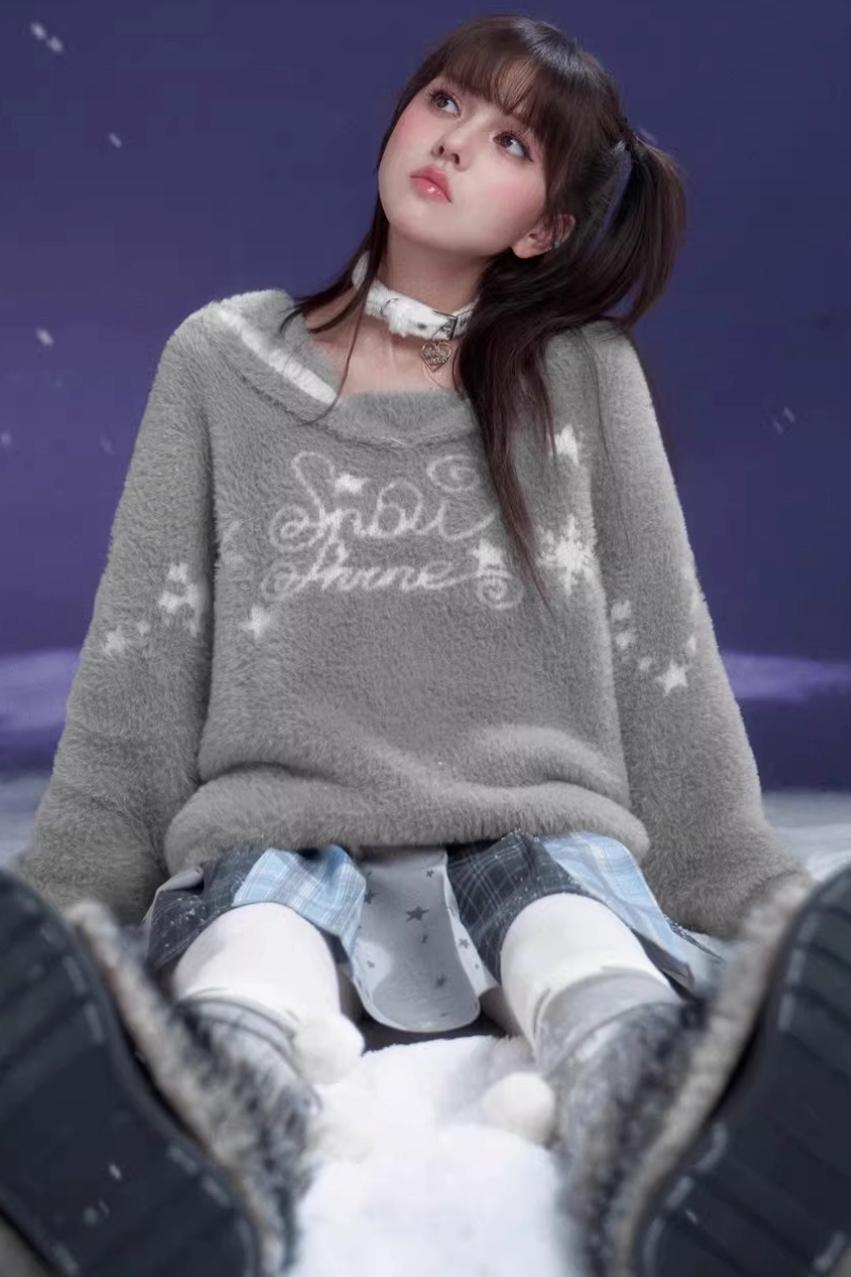 Sweet Gray Sailor Sweater