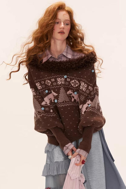 Fair Island V-Neck Sweater