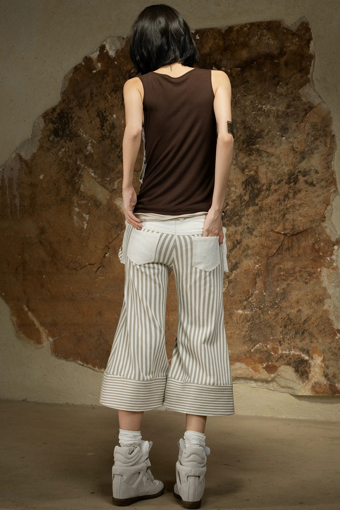 Dark Punk Cropped Pants