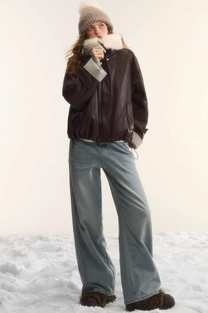 Washed Distressed Denim Pants