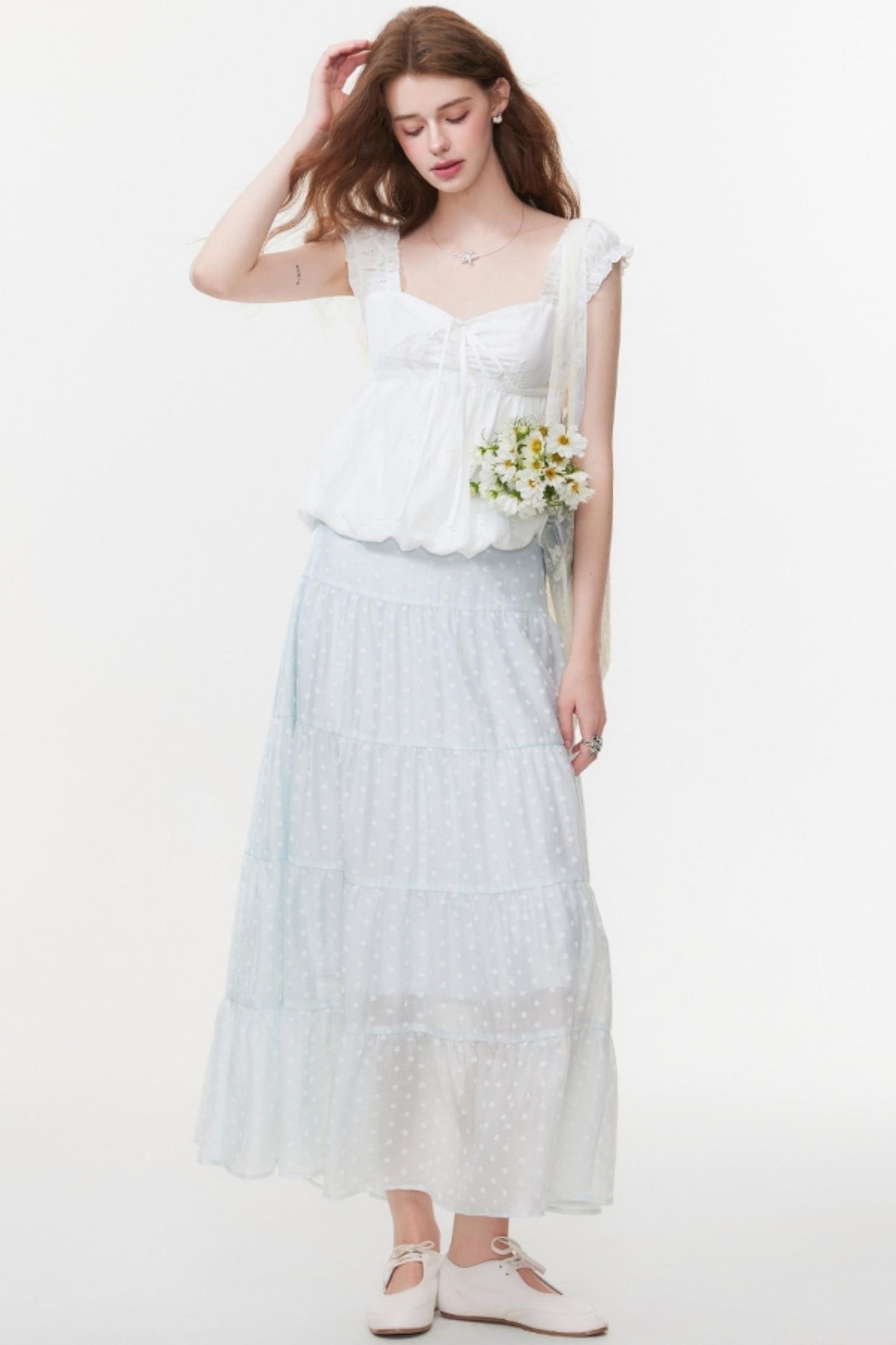 Skeleton V-Neck Ensemble Pants Set-Up