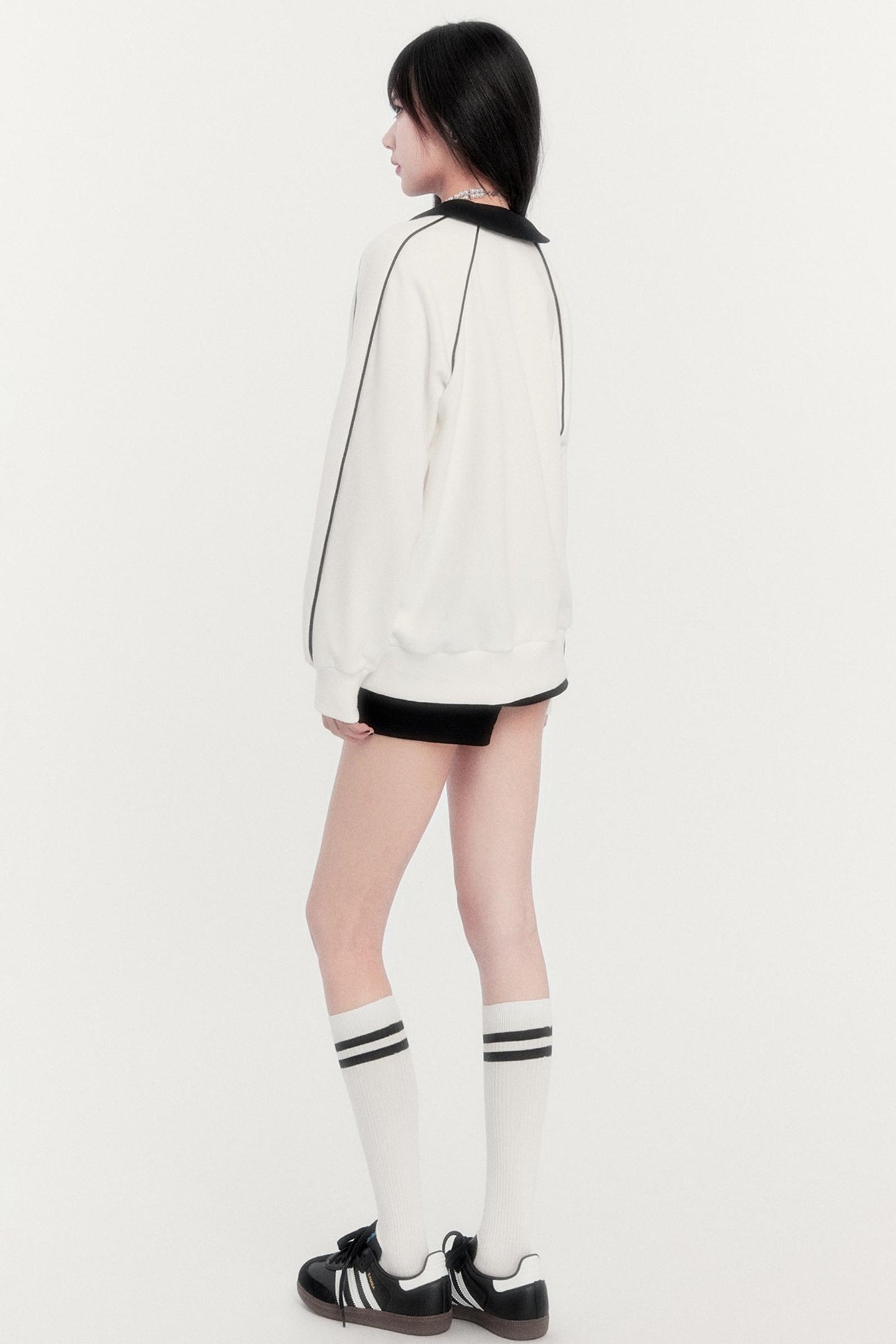 Velvet Retro Sweatshirt Top