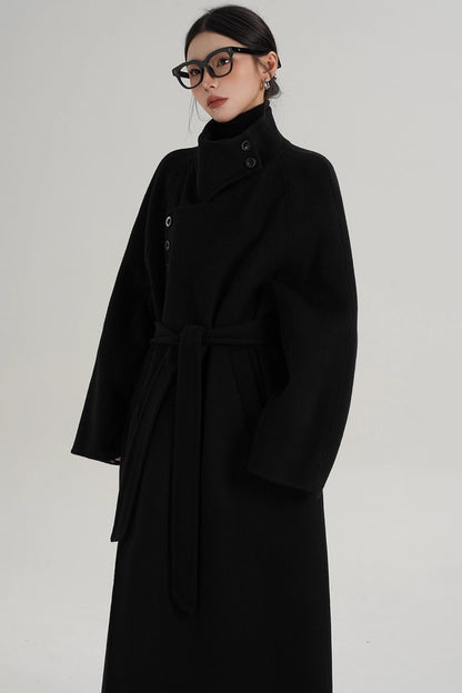 High Neck Wool Coat