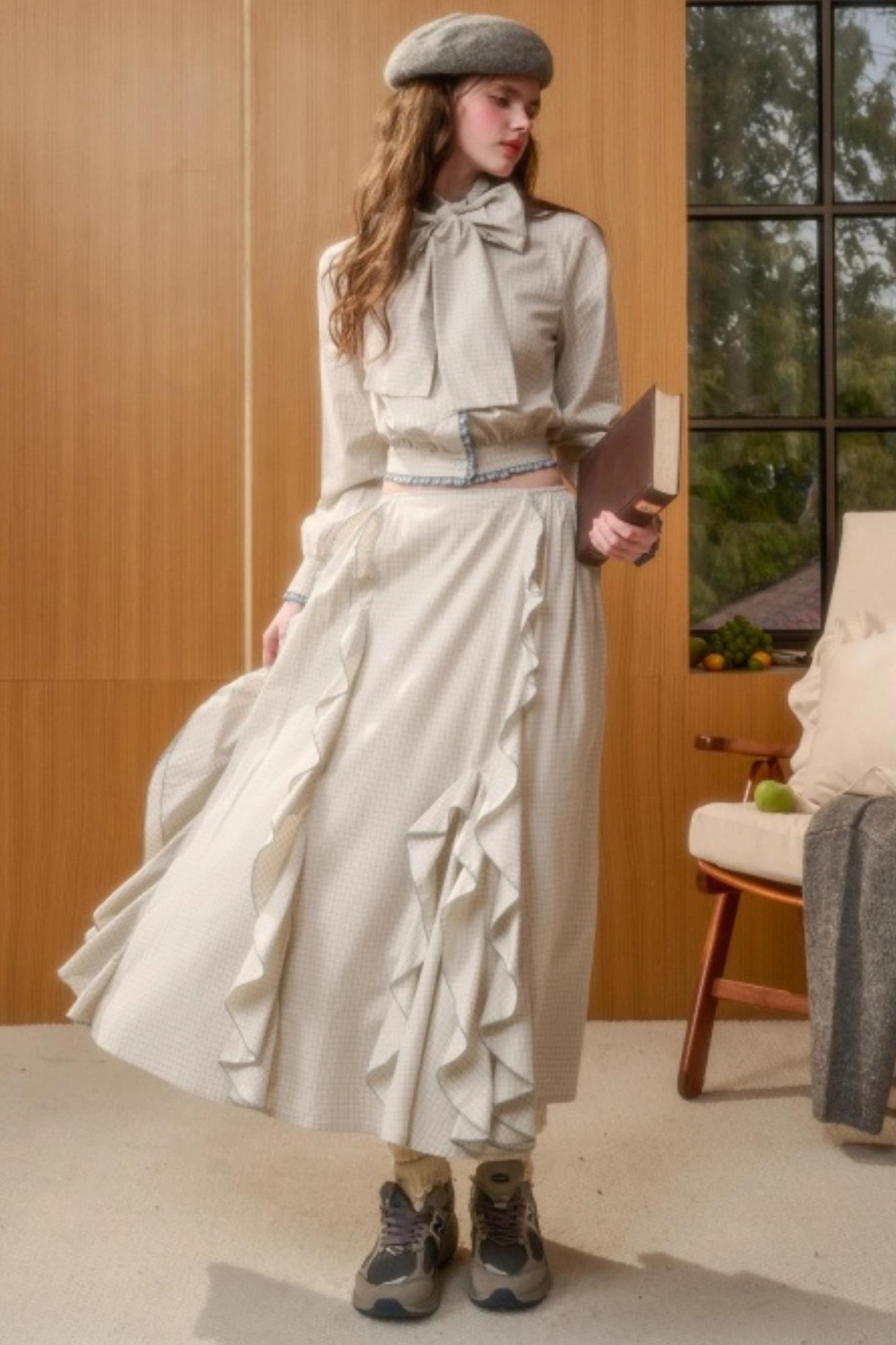 Organic Cotton Patchwork Blouse Set-Up