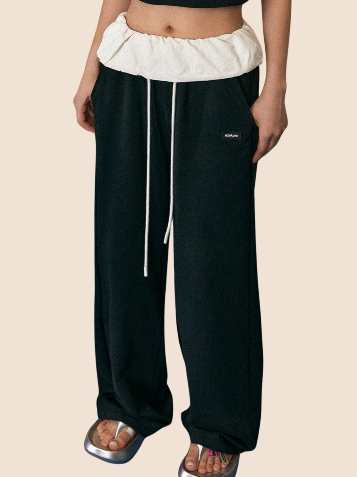 American Wide-Leg Mop Sweatpants