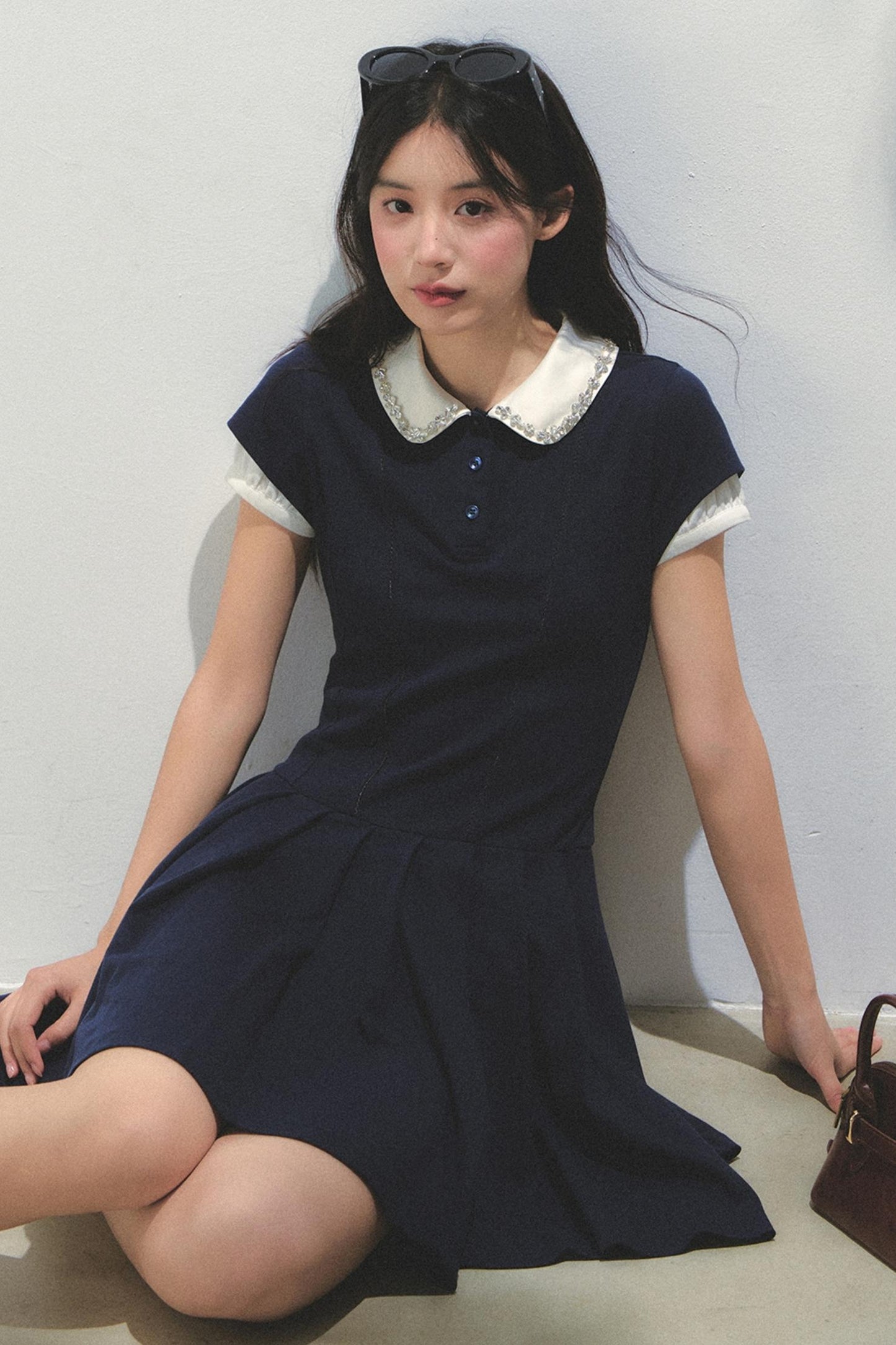Pleated College Dress
