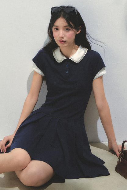 Pleated College Dress