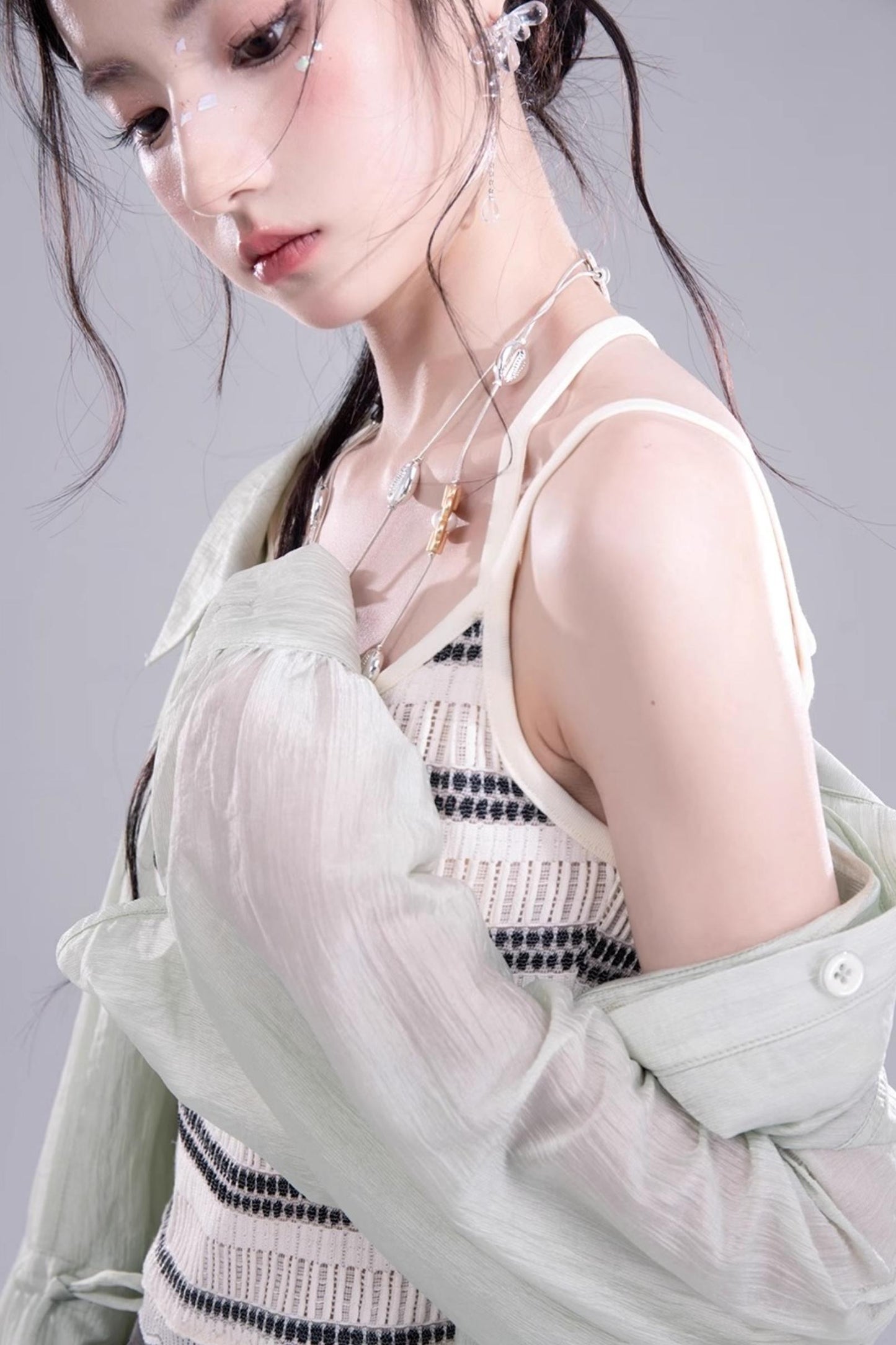 Breezy Glossy Tunic Shirt