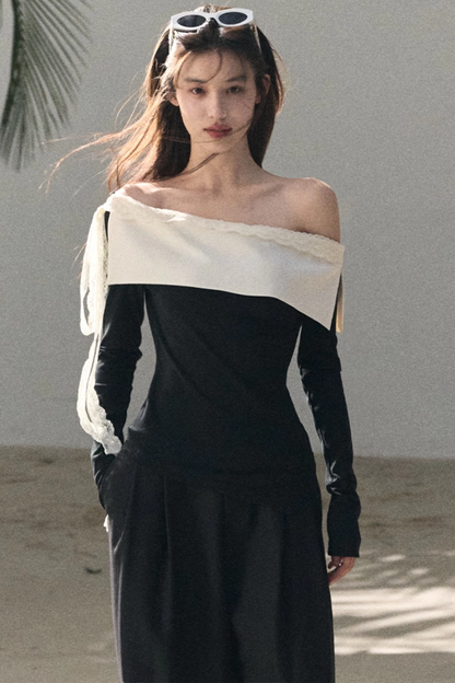 Sicilian Lace Knit Top Pants Set