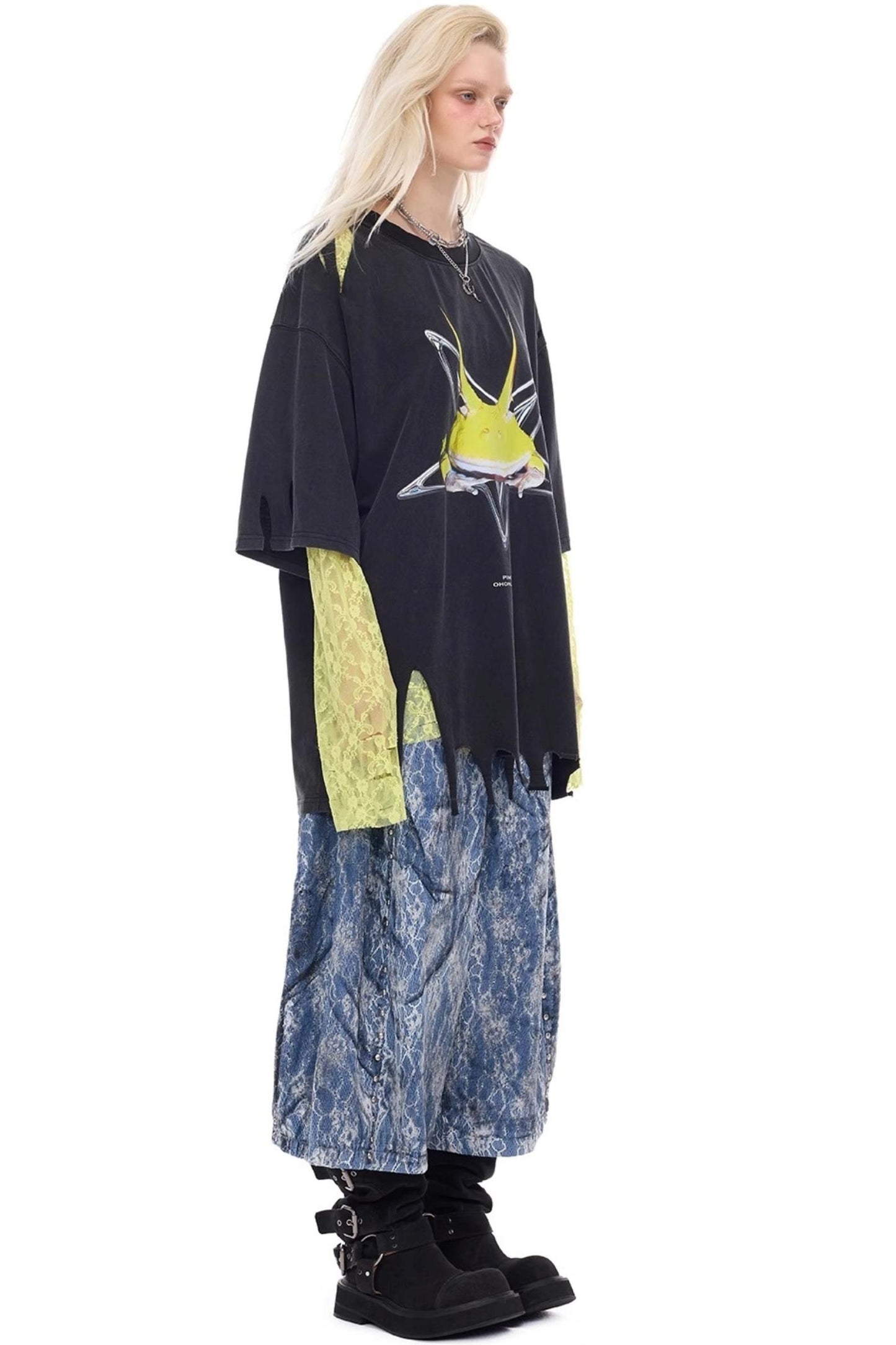 Electric Moon Denim Shorts