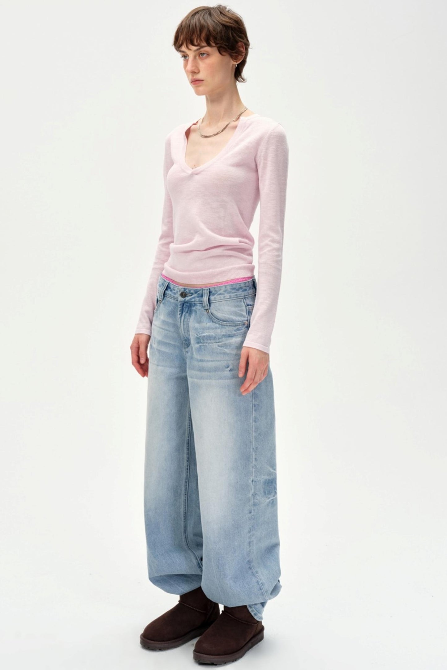 Glass Neck Knitted Base Top