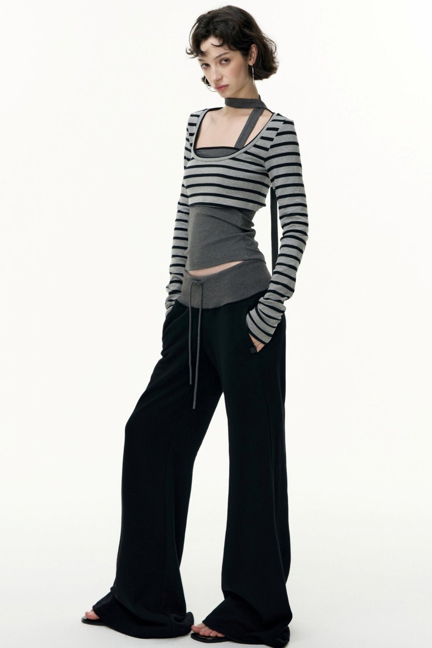 Salt Tea Polka Dot Striped Smock Set