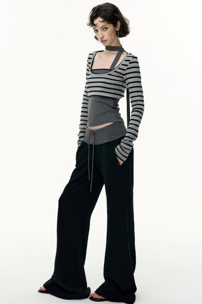 Salt Tea Polka Dot Striped Smock Set