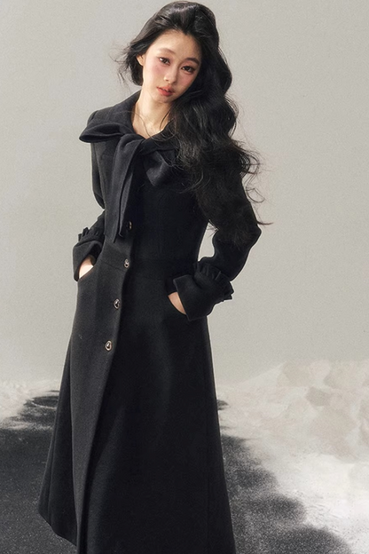 Hepburn Quilted Woolen Coat