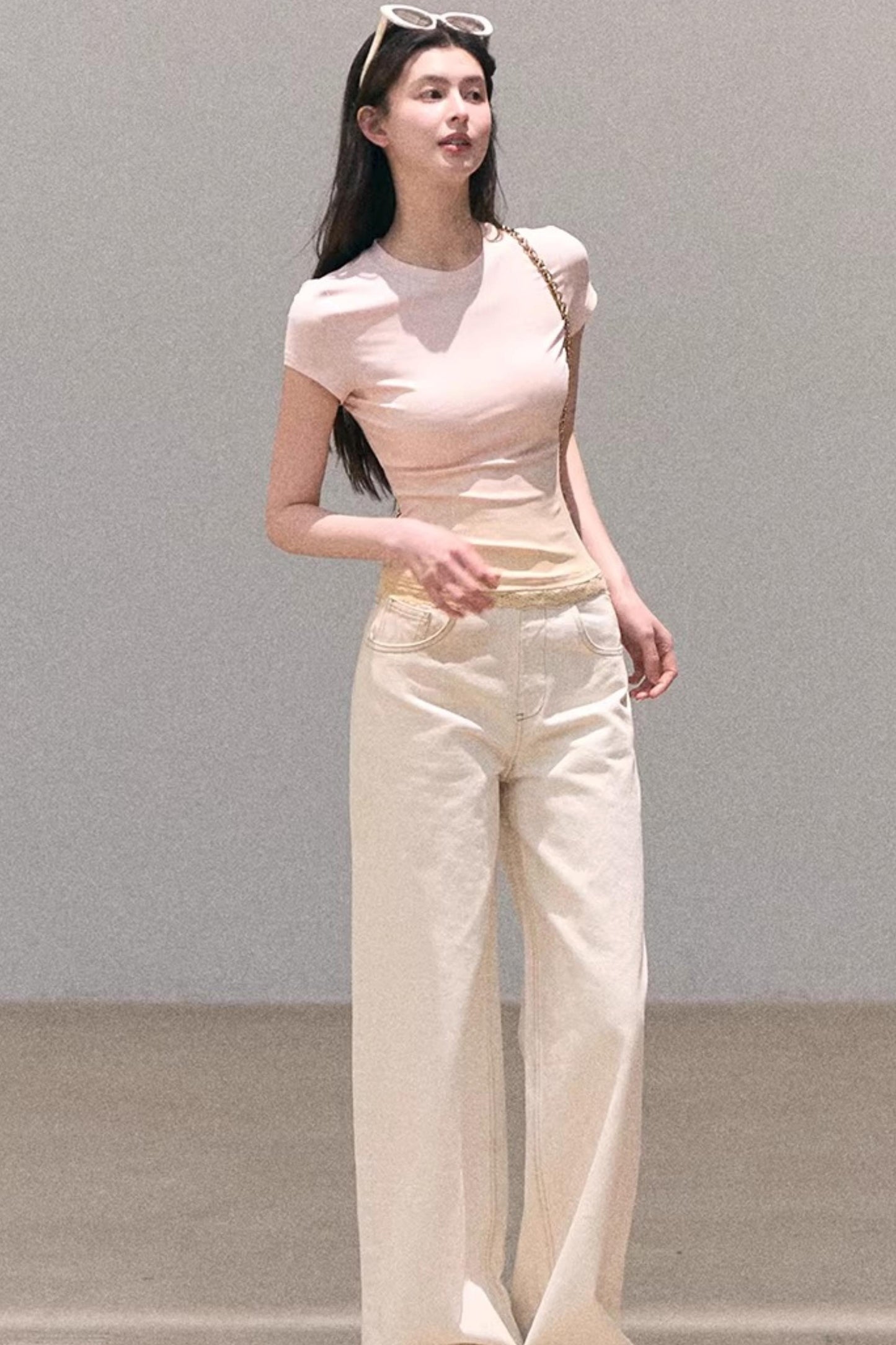 그라데이션 레이스 여름 탑