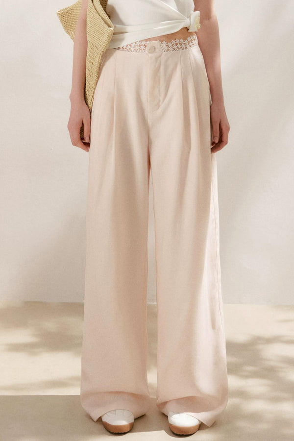 Tencel Linen Lace Pants