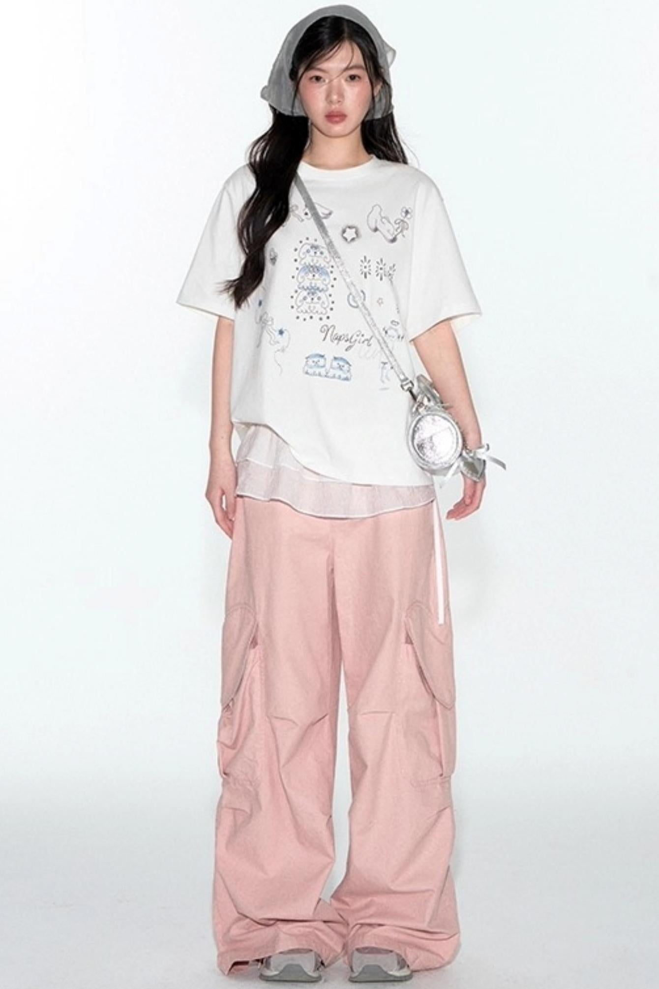 Summer Hand-Painted Cotton Top