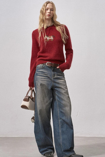 Seamless Whiskered Vintage Jeans