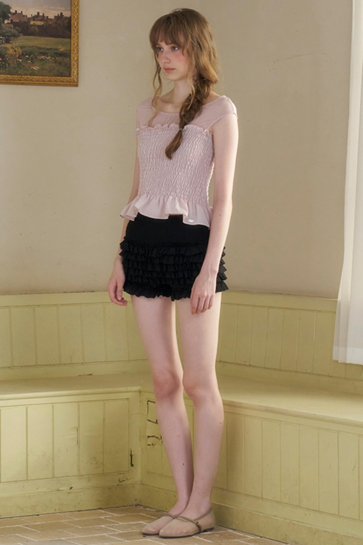 Night French Lace Shorts Dress Set-Up