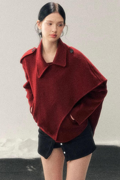 Eye-Catching Woolen Winter Coat