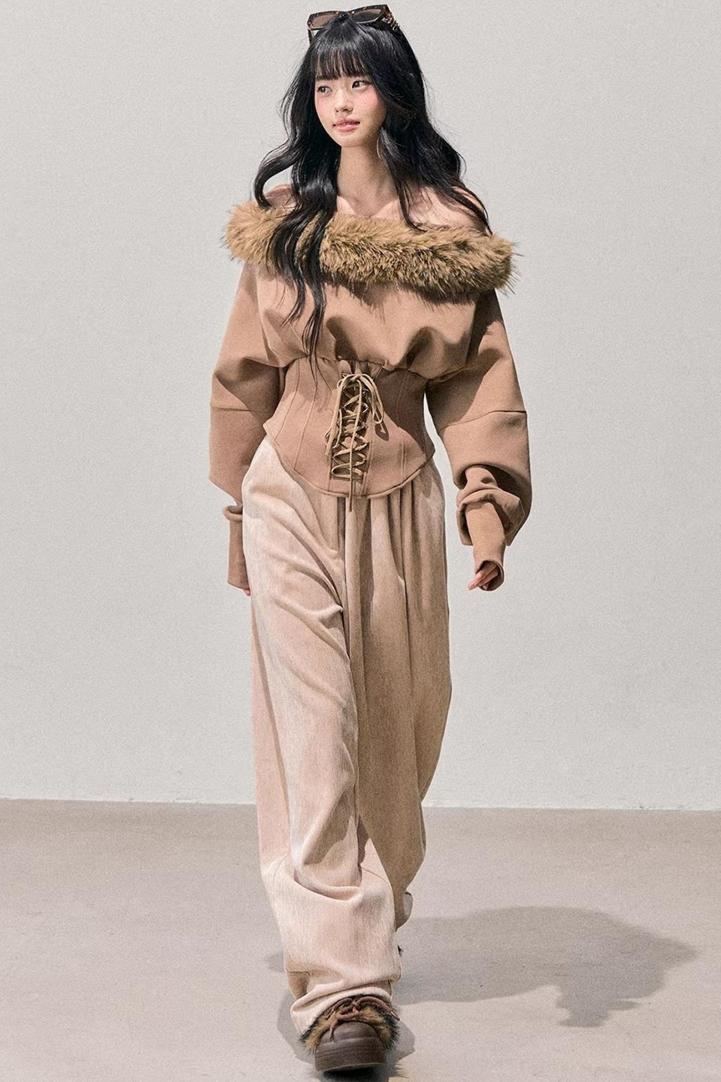 Afterglow Off-Shoulder Plush Top