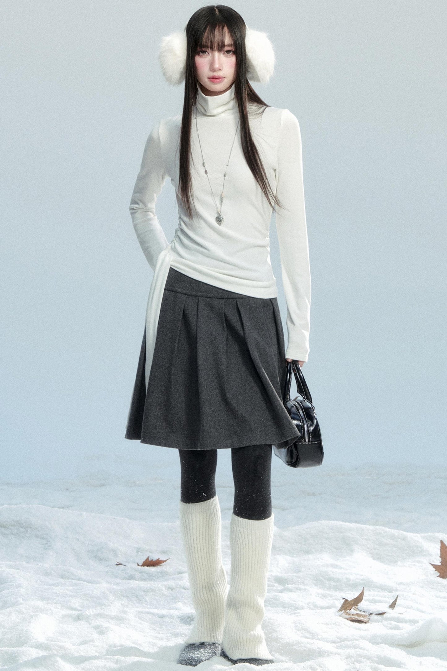 Winter Lace High Neck Top