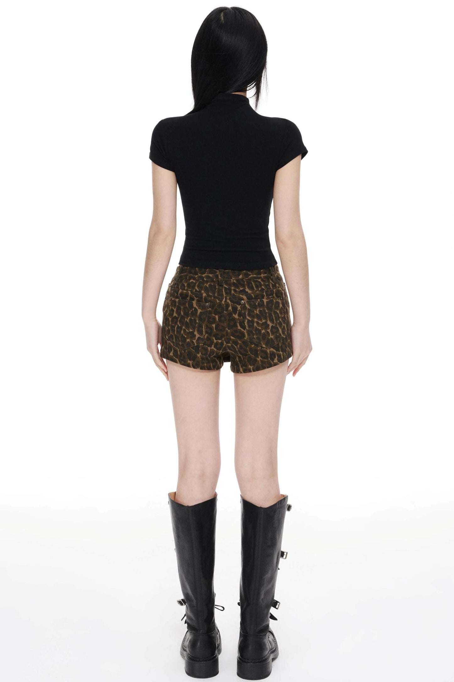 Leopard Cargo Shorts