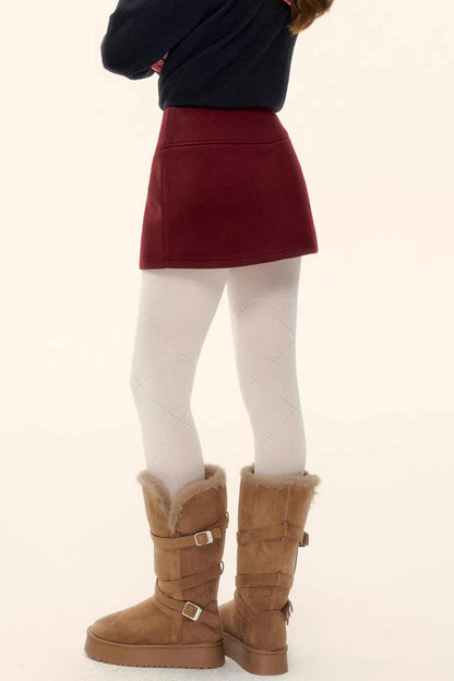 A-Linien-Rock aus Kunstwolle