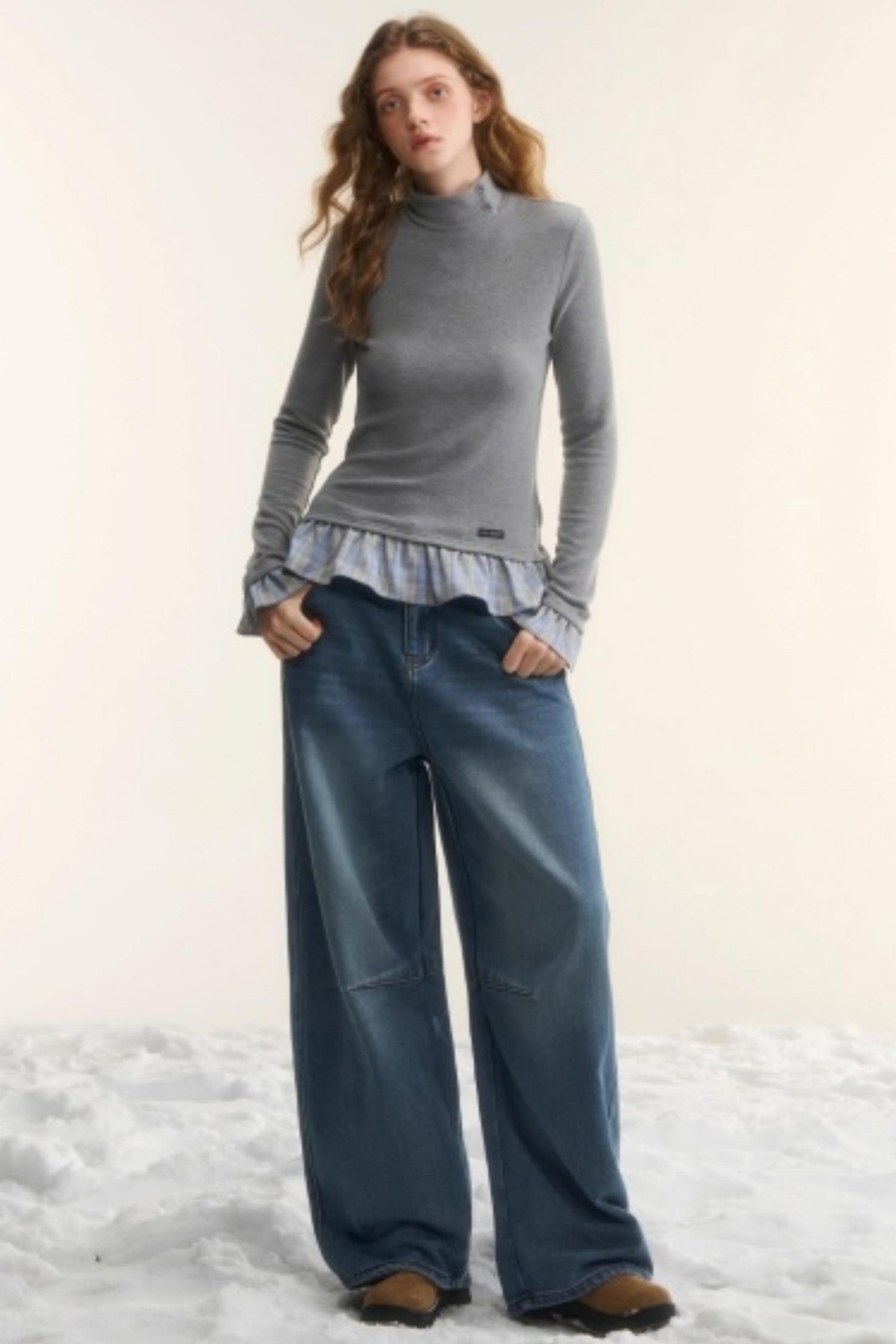 Blue Fleece-Lined Scimitar Pants