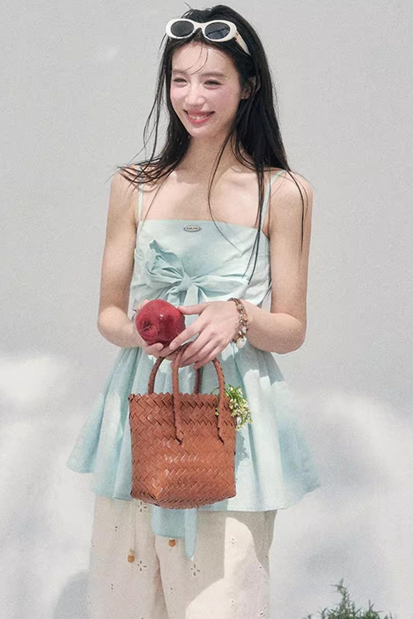 Whisper of Blues Babydoll Top