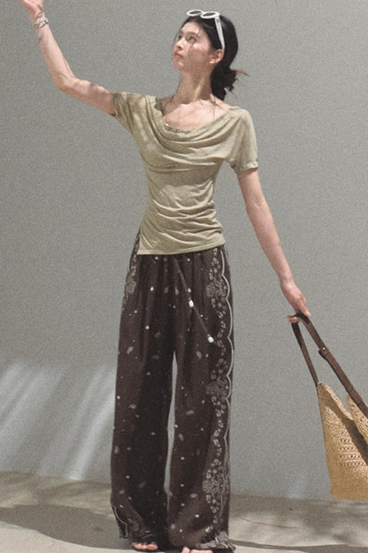 Desert One-Shoulder Top