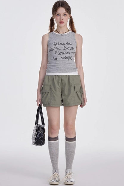 Monogram Racer Tank Top