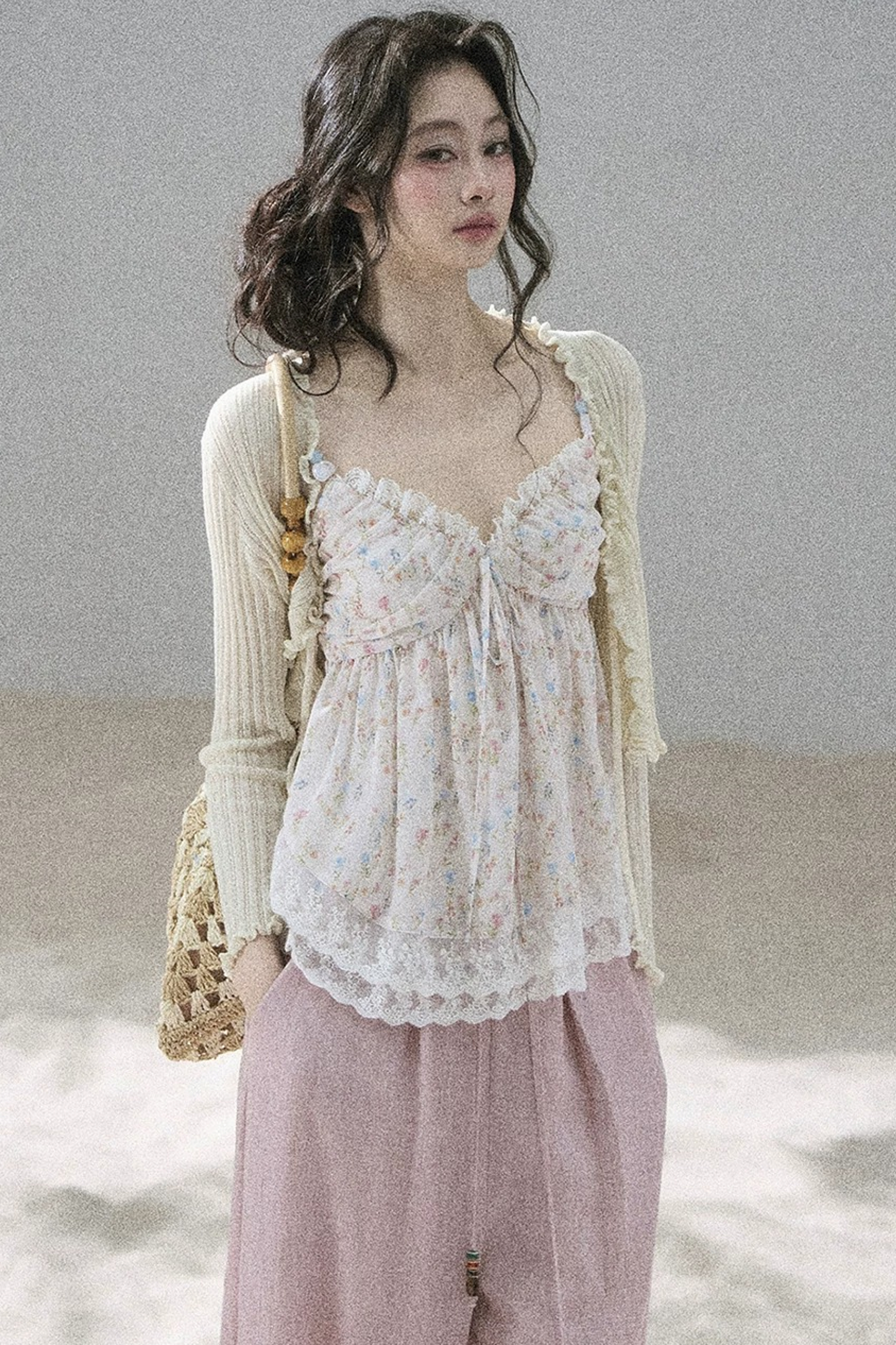 Summer Floral Lace Top