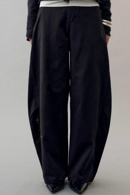 Star Bird Embellished Loose Pants