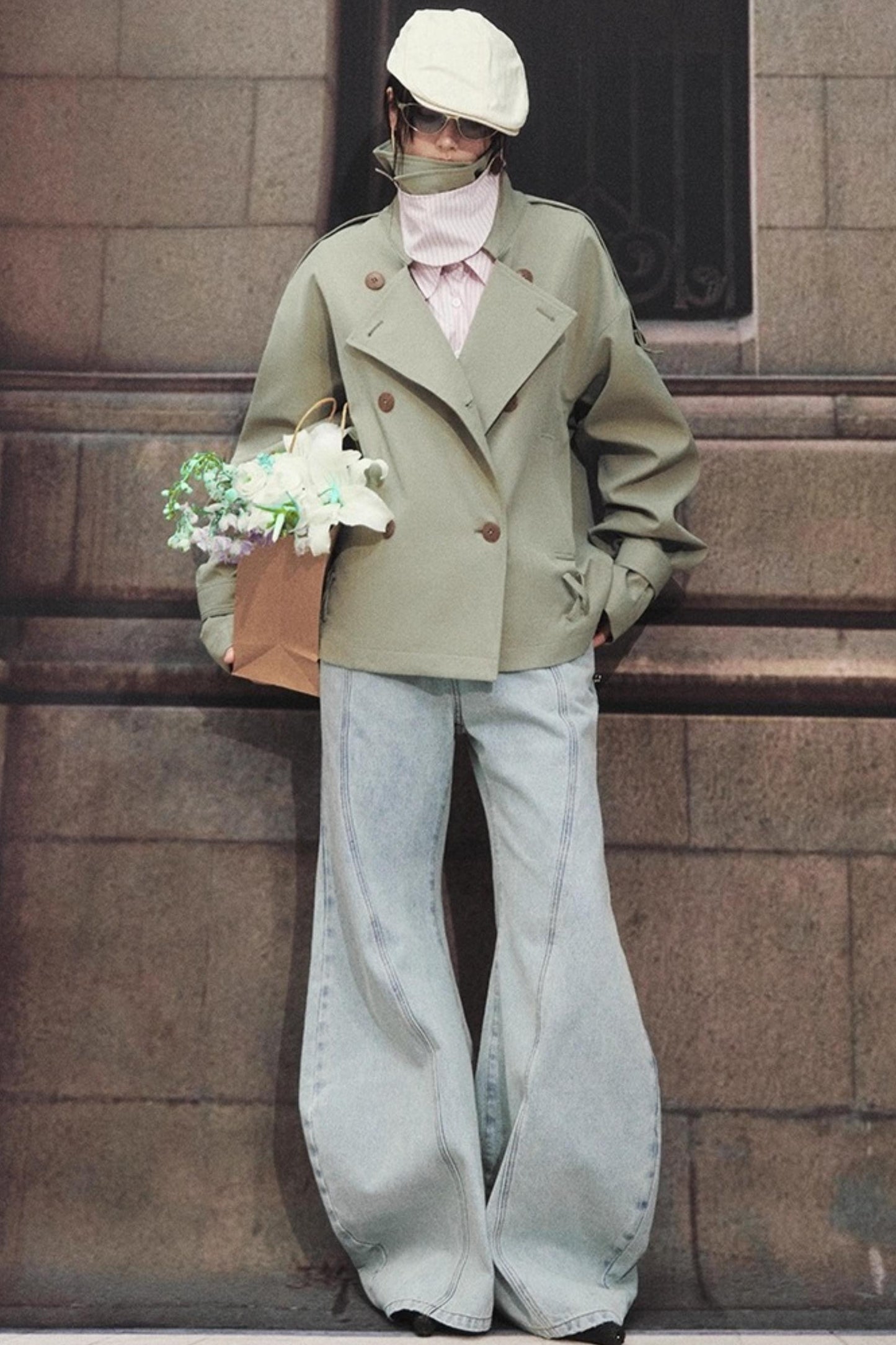 Classic Stand-Up Collar Trench Coat