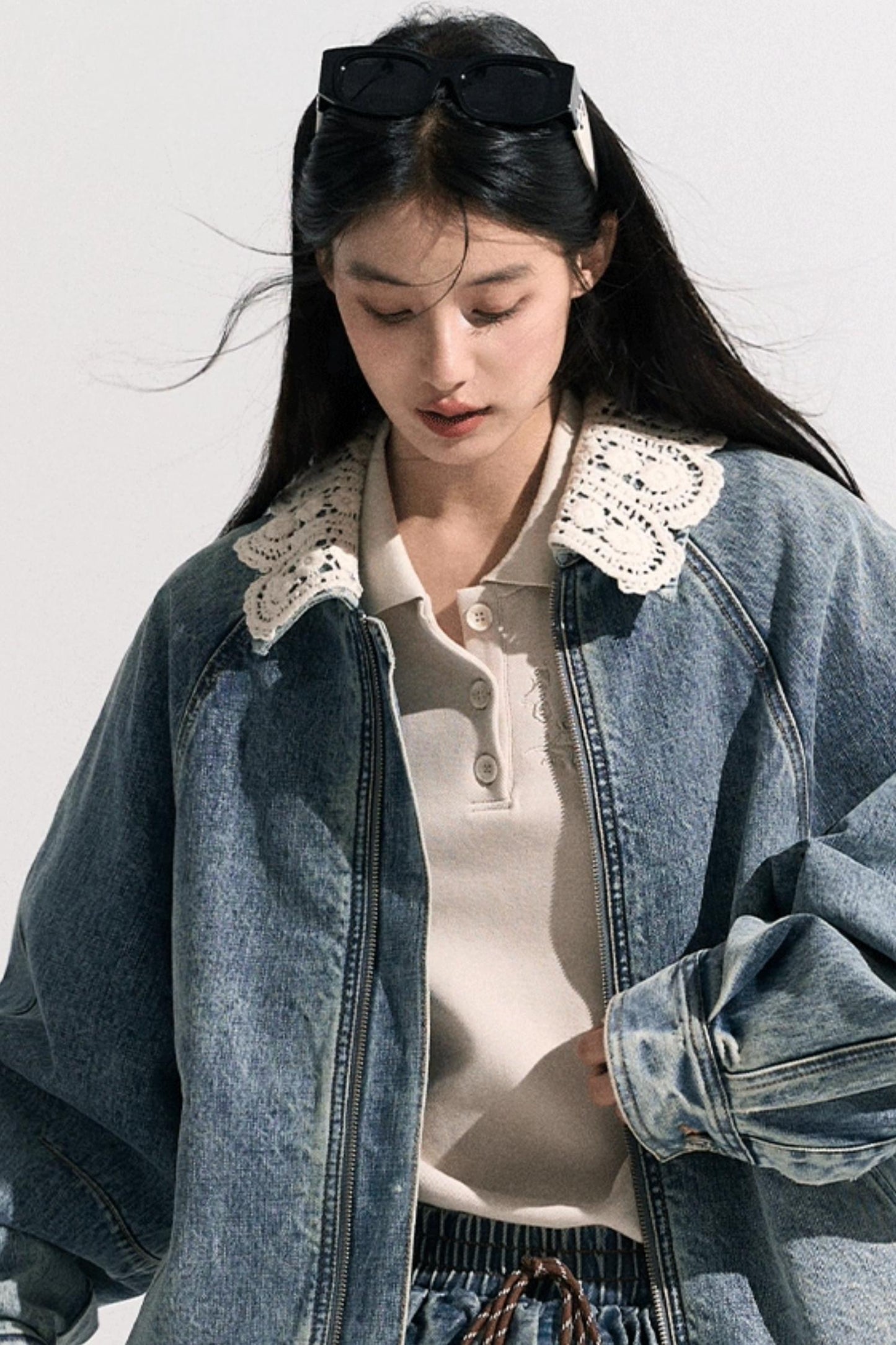 Vintage Braided Denim Jacket Set-Up
